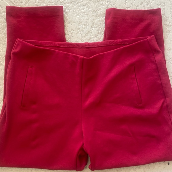 Chico's Pants - Chico’s Red Chino Leggings size 14 size 2